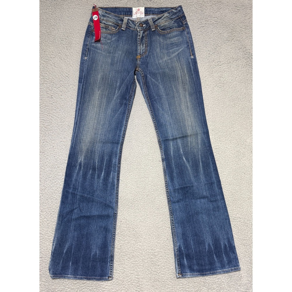 NEW Peoples Liberation Bella Bootcut Jeans Size 28x33 Made in USA Stretch